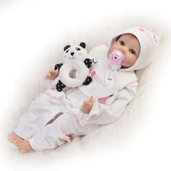 55 cm Reborn Bábiky baby HOBBY Hračky Realistické Silikónové Deti Bábika bebe Bonecas bielej kože ručne hrať dom spaním menina bábiky
