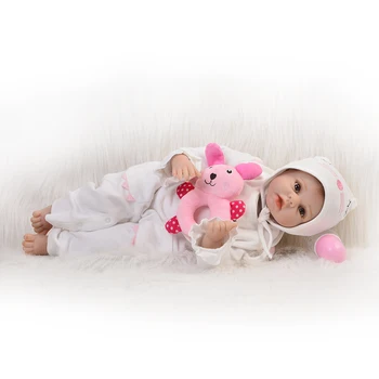 55 cm Reborn Bábiky baby HOBBY Hračky Realistické Silikónové Deti Bábika bebe Bonecas bielej kože ručne hrať dom spaním menina bábiky