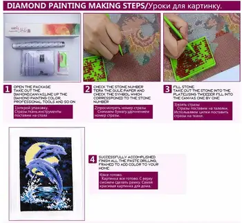 5D DIY Diamond Maľovanie Cross Stitch 