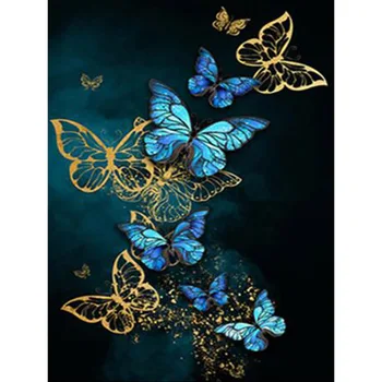 5D DIY Diamond Maľovanie Motýľ Cross Stitch Plné Námestie Kolo Živice Zvieratá Diamond Výšivky Drahokamu Mozaiky Domova