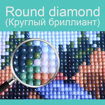 5D Diamond Maľovanie Osem Kone Plné Námestie Kolo Vŕtať Krajiny Diamond Výšivky Mozaikový Obraz Kamienkami Domova