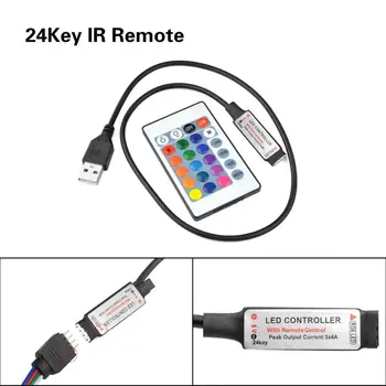 5V USB Power LED TV Pásy svetla MINI24K RGB 5050 SMD 30LEDs/m TV Ploche Podsvietenie & Zaujatosti osvetlenie 0,5 M 1M 2M IP65 Vodeodolný