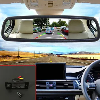 5inch TFT LCD Auto Zrkadlo Monitor Pre Chevy Chevrolet Cruze + HD Nočné Videnie Auto Spätné Záložný Fotoaparát / Trunk Rukoväť OEM