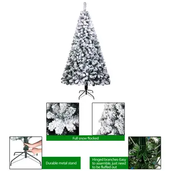 6 Vianočný Stromček PVC Hrnú Vianočné Držiteľ Strom 750 Pobočiek Dekorácie Pre Domov Dekor USA Sklade, Rýchle dodanie