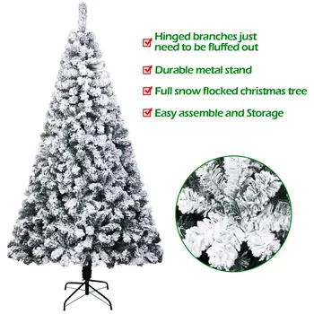 6 Vianočný Stromček PVC Hrnú Vianočné Držiteľ Strom 750 Pobočiek Dekorácie Pre Domov Dekor USA Sklade, Rýchle dodanie