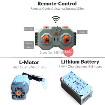 606pcs DIY 2-v-1 RC Stavebné Bloky Transformáciu Robota Lítiové batérie, Motor Diaľkové ovládanie Kompatibilné Hlavné Značky Tehla Darček Deti