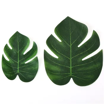 60Pcs Umelá Tropická Palmové Listy Korytnačka Leaf Simulácia List pre Havajskej Párty Jungle Beach Party, Vianočné Dekorácie