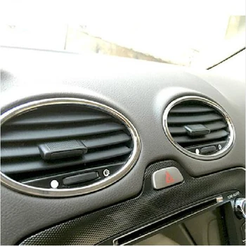 6PCS klimatizácia ABS chrome výbava zásuvky dekorácie pre Ford Focus 2 2005 2006 2007 2008 2009 2010 2011 až 2013 auto príslušenstvo