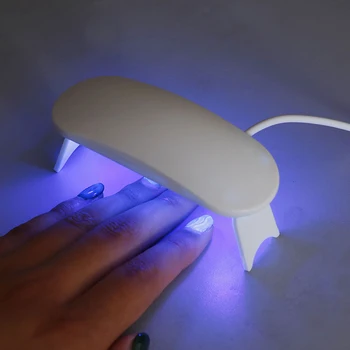 6W 80 cm Mini UV LED Lampa USB Nabíjanie Gel Polish Vytvrdzovania Stroj na Nechty, Vlasy