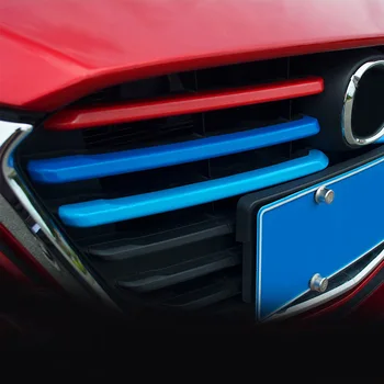 6pcs pre Mazda 3 Axela 2017 prednej mriežky chladiča zdobia pásy