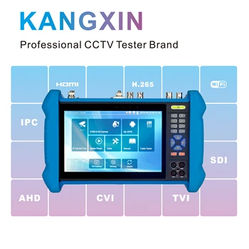 7inch T1 CCTV Tester Tools Profesionálne H. 265 4K Displej 8MP TVI CVI AHD SDI CVBS IP Kamera Tester Monitor HDMI in Out