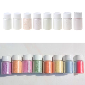 8 Farebných UV Zmena Farby Pigmentu Prášok Vystavené Slnečným žiarením alebo UV Svetlo Umeleckých Remesiel