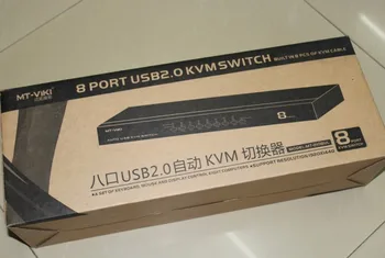 8 Portov Automatické USB 2.0 KVM PREPÍNAČ s Synchrónny režim, Skratku alebo tlačidlo Multi-Pc VGA Radič MT-2108UL