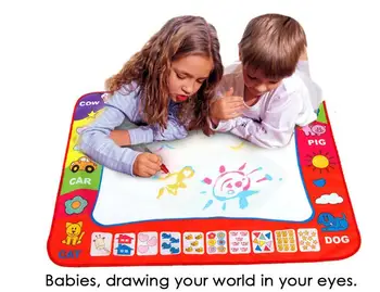 80 x 60 cm, Baby, Deti, Pridať Vodu s Magic Pen Doodle Maľovanie Obrazu Vody Kreslenie Hrať Mat v Kresbe Hračky Rady Vianočný Darček