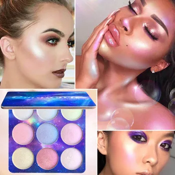 9-Farba Dlhotrvajúci Nepremokavé Zvýrazniť Eyeshadow Očné tiene Paletu make-up, Kozmetické Krásy Dodávky pre Ženy, Dievčatá, Dámy