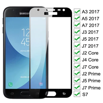 9D Tvrdeného Skla Pre Samsung Galaxy J2 J4 Core J2 J5 J7 Prime Screen Protector Samsung A3 A5 A7 J3 J5 J7 2017 S7 Sklo Film
