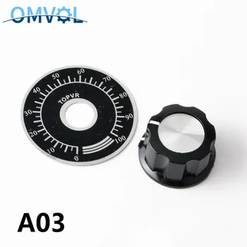 A03 dial gombík + MF-A03 bakelite gombíka s mierkou doska / list rozsahu digitálny potenciometer