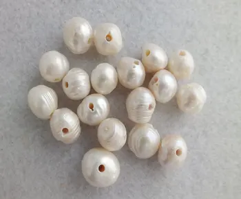 AA sladkovodné 2,5 mm vnútorný otvor white pearl korálky!