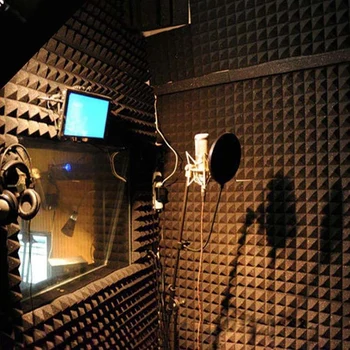 ABGN Hot-25X25X5cm Tapety, Nálepky Praktické Akustická Pena Panel Zvuk Stop Absorpcie Hubky Studio Ktv Obývacia Izba Bar Zvuk