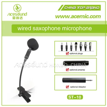 ACEMIC ST-10 Profesionálnych akustických saxofón mikrofón na hudobné nástroje, mikrofón, káblové, mikrofón