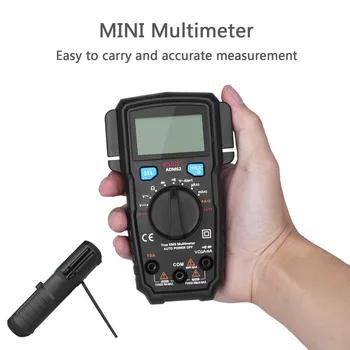 ADM62 Digitálny Multimeter True RMS Auto Rozsah DMM Dual Slot Voltmeter Ammeter Teplota Dióda NCV Odpor Tester Multimetro