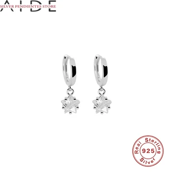 AIDE 925 Sterling Silver Šperky Pre Ženy, Luxusné Šperky Veľkoobchod All-Zápas Pentagram Zirkón s Príveskom, Náušnice Pendientes Mujer