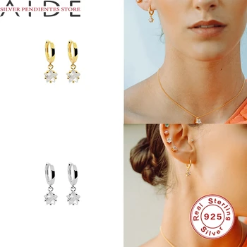 AIDE 925 Sterling Silver Šperky Pre Ženy, Luxusné Šperky Veľkoobchod All-Zápas Pentagram Zirkón s Príveskom, Náušnice Pendientes Mujer