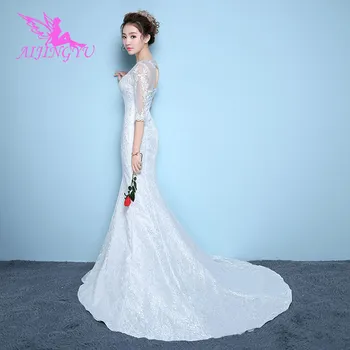 AIJINGYU plus veľkosť svadobné šaty 2021 hosť svadobné šaty WK864