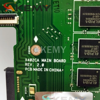AKEMY X402CA pôvodnej doske Pre Asus X502CA s 4GB-RAM, I3-3217 Notebook doska