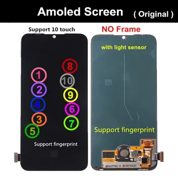 AMOLED/TFT 6.01 palcový Pre Xiao CC9E LCD Displej Dotykový Displej Digitalizátorom. Sklo Montáž mi cc9e Obrazovky Pre Xiao mi A3 MiA3 LCD