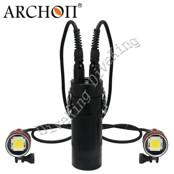 ARCHON DH102 Podvodné Baterka Potápanie príslušenstvo LED Video Pochodeň 10000lm S 26650 Batérie