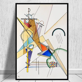 Abstraktné Geometrické umelecké Diela Podľa Wassily Kandinsky Plátno Umenie Obrazy Plagáty a Vytlačí Reprodukcie obrazov na Stenu Domova