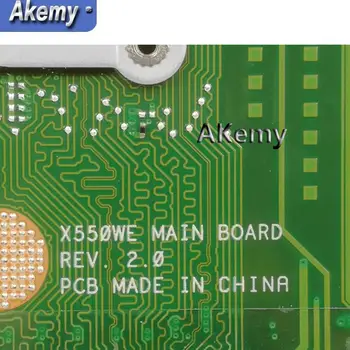 Akemy X550WA Notebook základná doska pre ASUS X550WA X550WAK X550W X550WE X552E X550EP X550EA Test doske 2G RAM /E1-6010 2cores