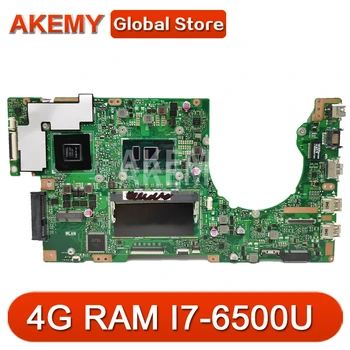 Akmey K501UXM Notebook základná Doska Pre ASUS K501UW K501UXM K501UQ K501UXM Doske GTX950M /I7-6500 CPU/4G-RAM/ DDR4