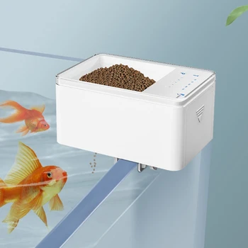 Akvarijné Ryby Nádrž Inteligentné LED Automatický Podávač Časovač Potravín Dávkovač 70 ml M68E