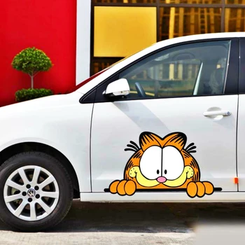 Aliauto Legrační Karikatúra Garfield Nepozerať Auto Nálepky Kotúča, pre BMW X1 X3 X5 1series 3series 5series 7series ///M Series Volkswagen