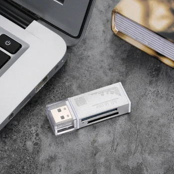 All in One Čítačka Kariet s USB 2.0 A Mini USB Prenosné Pre SD/TF/MS micro(M2) USB2.0 Čítačky Kariet Pre Počítač, Notebook, POČÍTAČ,