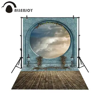 Allenjoy fotografie pozadie fantasy fairy krajiny dvere, svietidlá ivy pozadí photo studio photocall photobooth prispôsobiť