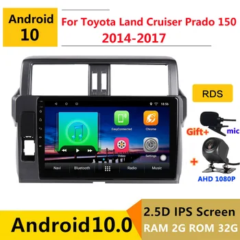Android 10 Auto DVD Multimediálny Prehrávač, GPS Pre toyota pôdy cruiser prado 150 16 2017 audio auto rádio stereo navigáciu