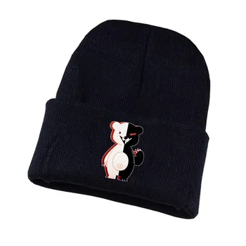 Anime Danganronpa Pletené klobúk Cosplay klobúk Unisex Tlač Dospelých Bežné Bavlna klobúk teenagerov zimná Pletená Čiapka