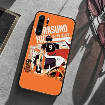 Anime Haikyuu Telefón puzdro Na Huawei Mate S 10 20 30 40 Lite Pro smart Z 2019 nova 5t black Hoesjes Luxusná Etui Tpu Coque Móda