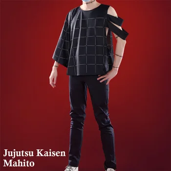 Anime Jujutsu Kaisen Mahito Cosplay Kostým Krátky Rukáv Košele Nohavice Jednotné Karneval, Halloween Party Oblečenie Pre Mužov 2020 Nové