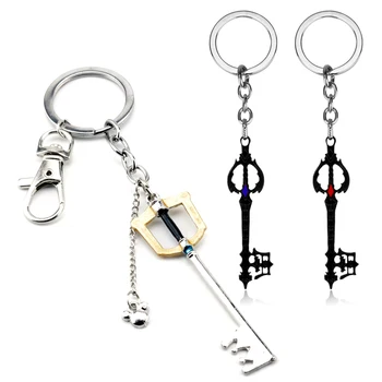 Anime Trinket Keychain Kingdom Hearts Zabudnutia Keyblade Keyrings Kovový Prívesok Keyholder Šperky llavero