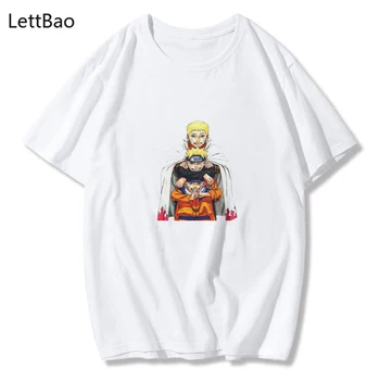 Anime Umenie Naruto Vintage Zábavné Vytlačiť Muži Ženy T Shirt Bežné Vtipné Tričko Lumbálna Streetwear Harajuku Krátky Rukáv Topy Tees