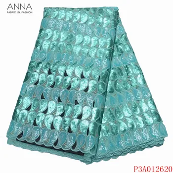 Anna striebro šedá afriky flitrami čipky organza textílie 2021 vysokú kvalitu výšivky s kamene duté, dizajn 5 metrov/kus
