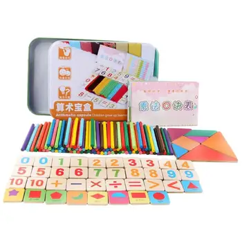 Aritmetické Box Číslo Počítanie Tyčinky, Magnetické Deti, Dieťa, Dieťa Šetrné K Životnému Prostrediu Vodnú Farba Montessori Hračky