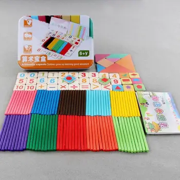 Aritmetické Box Číslo Počítanie Tyčinky, Magnetické Deti, Dieťa, Dieťa Šetrné K Životnému Prostrediu Vodnú Farba Montessori Hračky