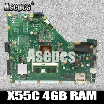 Asepcs X55C 4GB RAM Pamäť Doske Pre Asus X55C X55CR X55V X55VD Notebook DDR3 základná doska 60-N0OMB1100-C01 Test