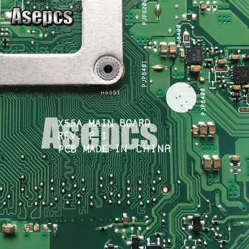 Asepcs X55C 4GB RAM Pamäť Doske Pre Asus X55C X55CR X55V X55VD Notebook DDR3 základná doska 60-N0OMB1100-C01 Test