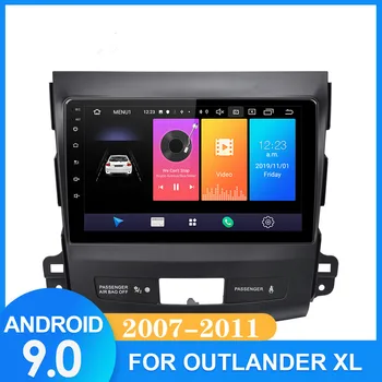 Auto DVD Multimediálny prehrávač Pre Mitsubishi Outlander XL 2006 2007 2008-2012 2din Android 9.0 Rádio magnetofón Navigácia GPS